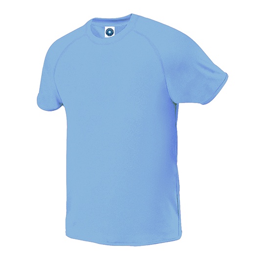 T-shirt Meski Raglanowy Odprowadzajacy Wilgoc SW300 - Sky