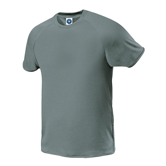 T-shirt Meski Raglanowy Odprowadzajacy Wilgoc SW300 - Sports Grey (Melange)