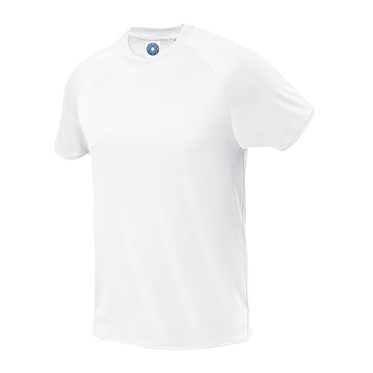T-shirt Meski Raglanowy Odprowadzajacy Wilgoc SW300 - White