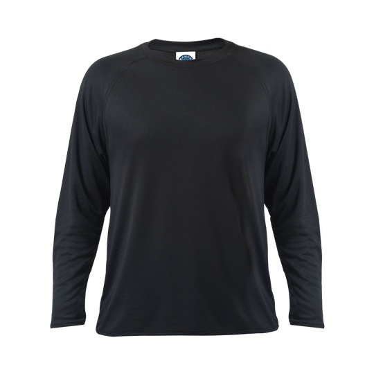 Koszulka sportowa z dlugim raglanowym rekawem SW300LS - Black