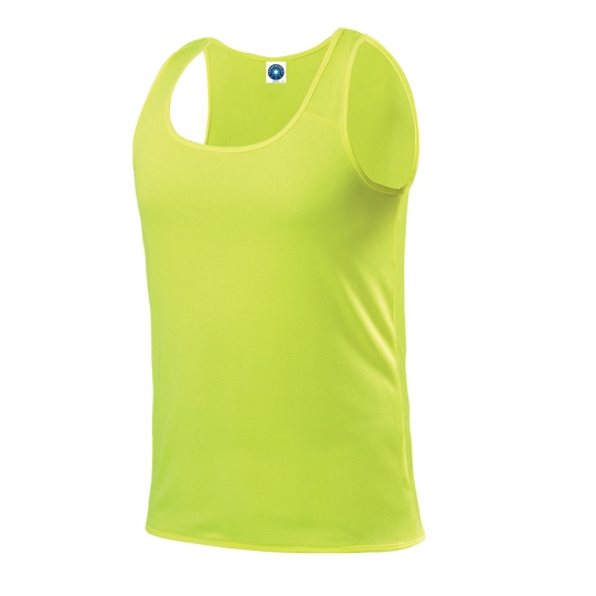 Kamizelka Meska Biegowa Odprowadzajaca Wilgoc SW301 - Fluorescent Yellow