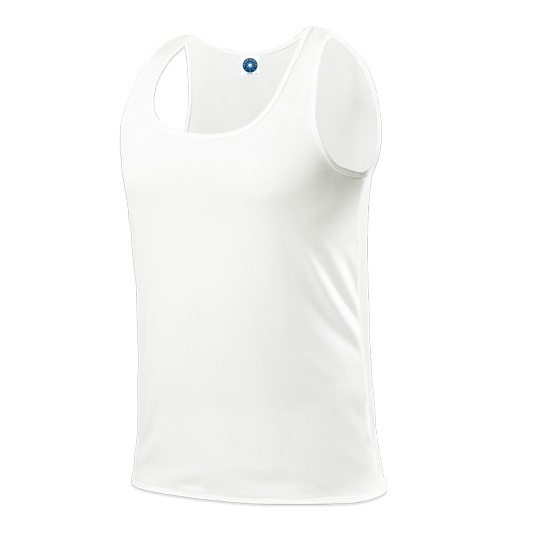 Kamizelka Meska Biegowa Odprowadzajaca Wilgoc SW301 - White