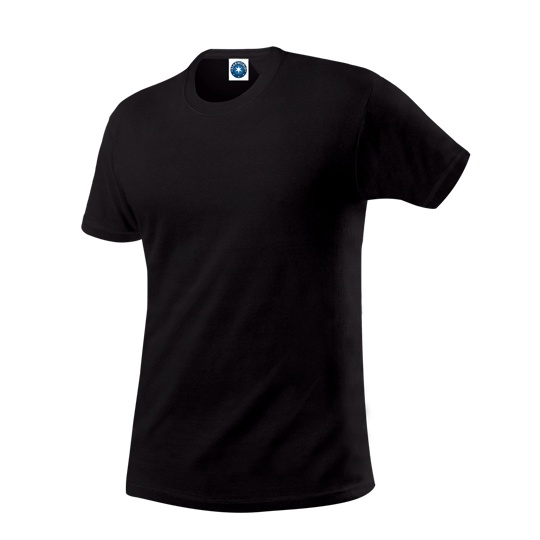 T-Shirt Meski Klasyczny Odprowadzajacy Wilgoc SW304 - Black