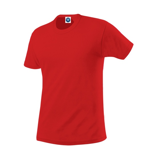 T-Shirt Meski Klasyczny Odprowadzajacy Wilgoc SW304 - Bright Red