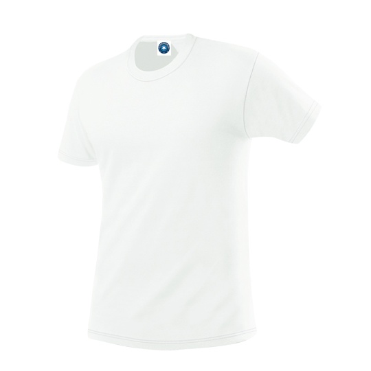 T-Shirt Meski Klasyczny Odprowadzajacy Wilgoc SW304 - White