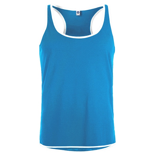 Kamizelka Sportowa Kontrastowa Odprowadzajaca Wilgoc SW305 - Atoll & White