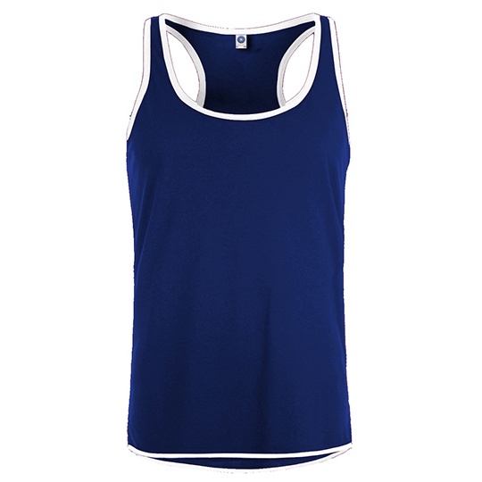 Męska kontrastowa kamizelka sportowa SW305 - Deep Royal & White