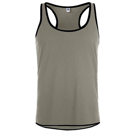 Kamizelka Sportowa Kontrastowa Odprowadzająca Wilgoć SW305 - Sports Grey (Melange) & Black