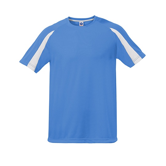 Koszulka Sportowa Unisex Teksturowany Poliester Odprowadzajaca Wilgoc SW309 - Atoll & White