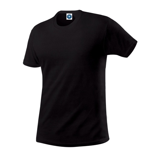 T-shirt Klasyczny Gruby Bawełniany SW380 - Black