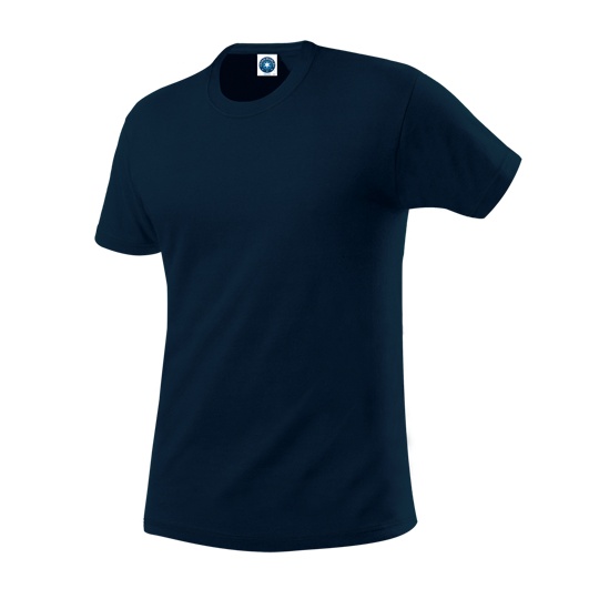 T-shirt Klasyczny Gruby Bawełniany SW380 - Deep Navy