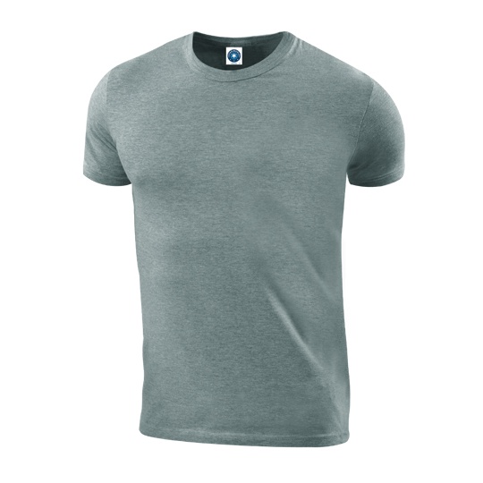 T-shirt Klasyczny Gruby Bawelniany SW380 - Heather Grey