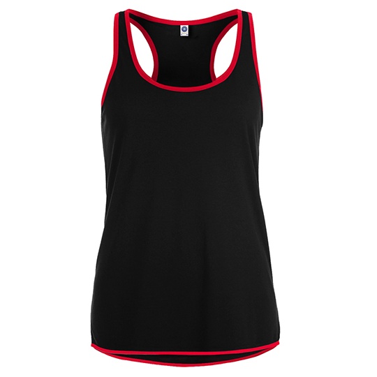 Kamizelka Dopasowana Odprowadzajaca Wilgoc SW405 - Black & Fiesta Red