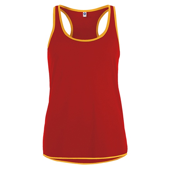 Kamizelka Dopasowana Odprowadzajaca Wilgoc SW405 - Fiesta Red & Gold