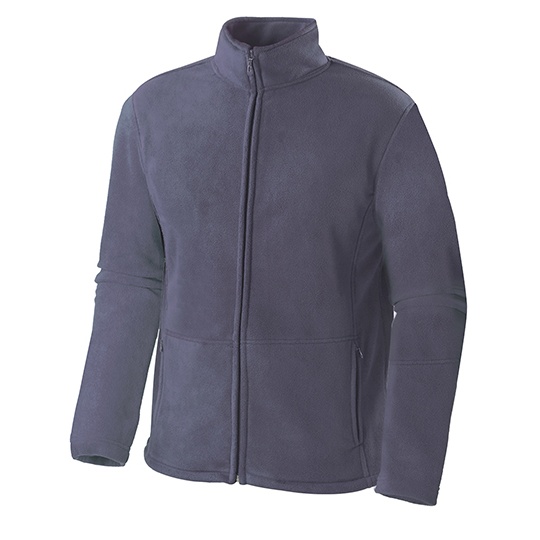 Męska bluza polarowa na zamek SW700 - Charcoal