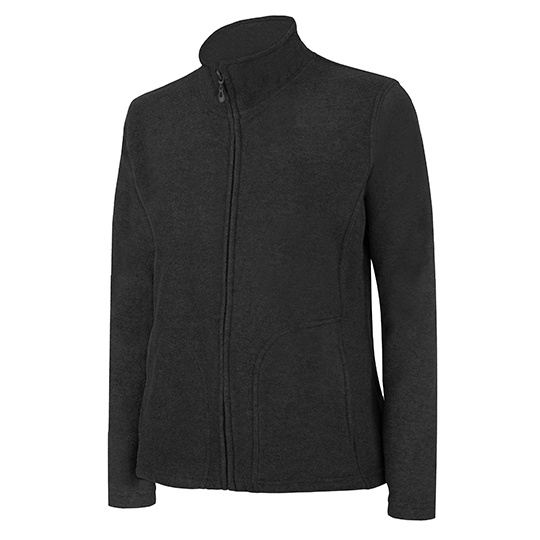Bluza Damska Dopasowana Polar Anti-Pill SW750 - Black