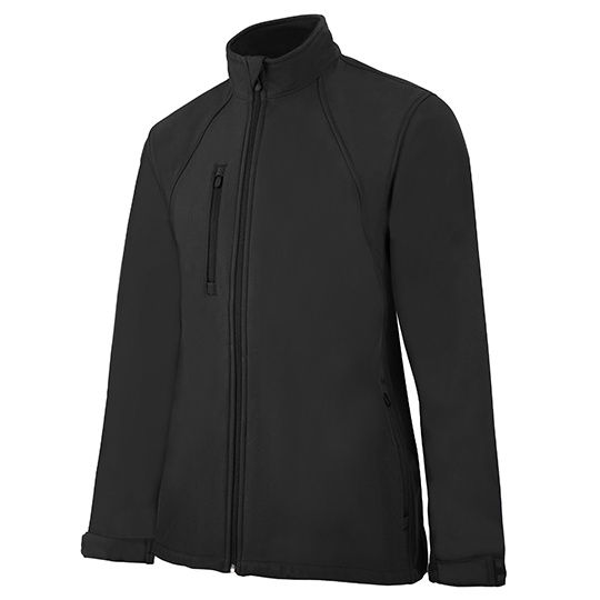 Kurtka Softshell Damska Wiatroszczelna Wodoszczelna SW950 - Black