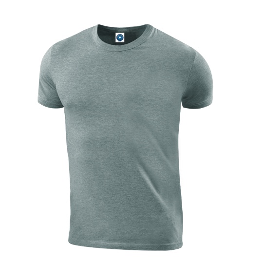T-shirt Męski Klasyczny Bawełna Organiczna SWGL1 - Heather Grey