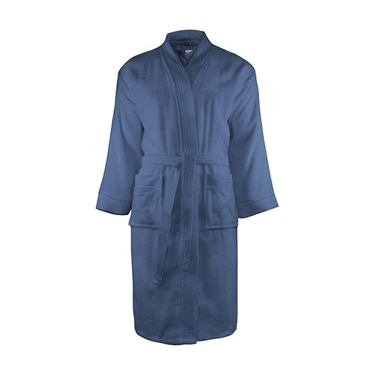 Szlafrok Oversize Frotte Bawelniany TH1030 - Denim Faded