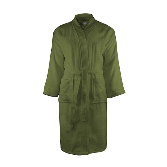 Szlafrok Oversize Frotte Bawelniany TH1030 - Olive Green
