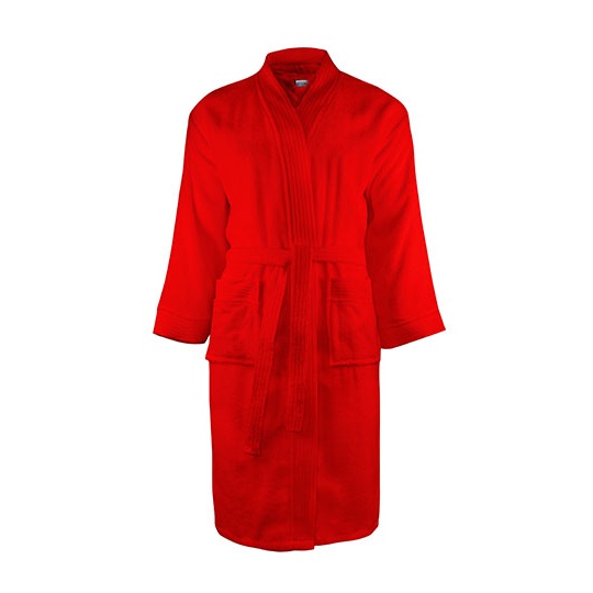 Szlafrok Oversize Frotte Bawelniany TH1030 - Red