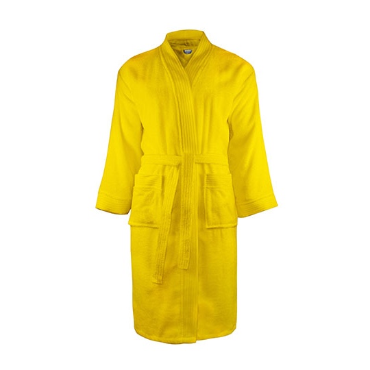 Szlafrok Oversize Frotte Bawelniany TH1030 - Yellow