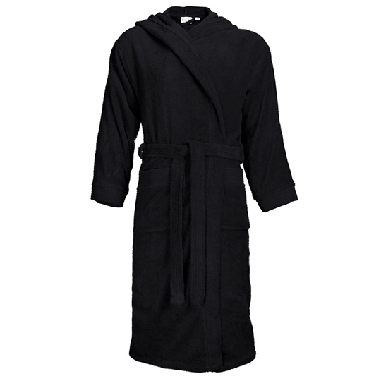 Szlafrok Oversize Bawelna Frotte TH1095 - Black