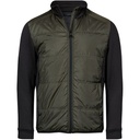 Kurtka Hybrydowa Slim Poliester Elastan TJ09110 - Deep Green & Black