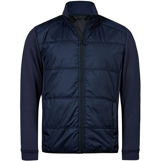 Kurtka Hybrydowa Slim Poliester Elastan TJ09110 - Navy & Navy