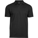 Koszulka Polo Męska V-neck Organiczna Bawełna Pique TJ1404 - Black
