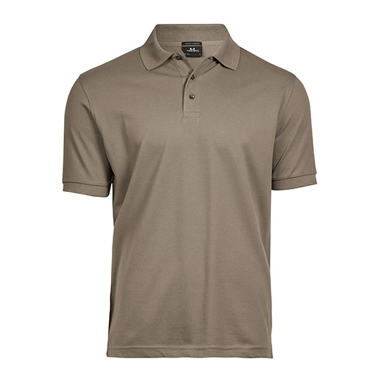 Polo Meskie Slim Organiczna Bawelna Elastan TJ1405 - Clay