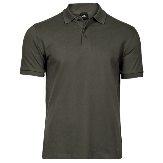 Polo Meskie Slim Organiczna Bawelna Elastan TJ1405 - Deep Green