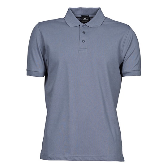 Polo Meskie Slim Organiczna Bawelna Elastan TJ1405 - Flint Stone