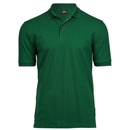 Polo Meskie Slim Organiczna Bawelna Elastan TJ1405 - Forest Green