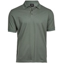Polo Męskie Slim Organiczna Bawełna Elastan TJ1405 - Leaf Green