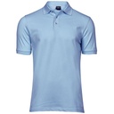 Polo Męskie Slim Organiczna Bawełna Elastan TJ1405 - Light Blue