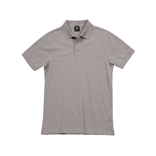 Polo Męskie Slim Organiczna Bawełna Elastan TJ1405 - Stone