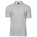 Polo Męskie Slim Organiczna Bawełna Elastan TJ1405 - White
