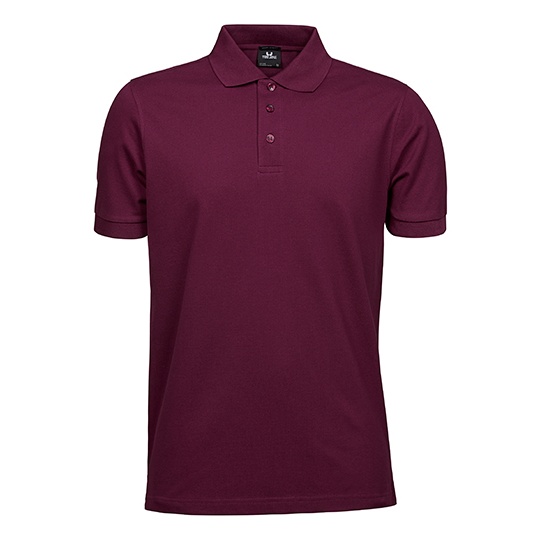 Polo Męskie Slim Organiczna Bawełna Elastan TJ1405 - Wine
