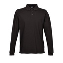 Męskie Polo Slim z Długim Rękawem TJ1406 - Black
