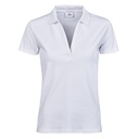 Polo Damskie Dopasowane Organiczna Bawełna TJ1409 - White