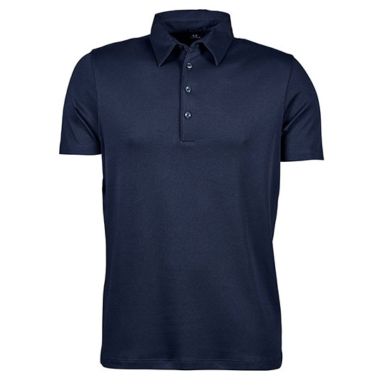 Koszulka Polo Meska Slim Fit Bawelniana Interlock TJ1440 - Navy