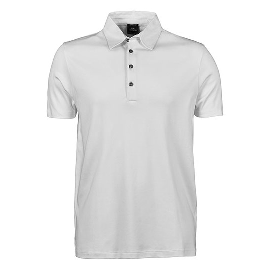 Koszulka Polo Meska Slim Fit Bawelniana Interlock TJ1440 - White