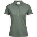 Koszulka Polo Damska Dopasowana Bawełna Organiczna TJ145 - Leaf Green