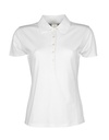 Koszulka Polo Damska Dopasowana Bawełna Organiczna TJ145 - White