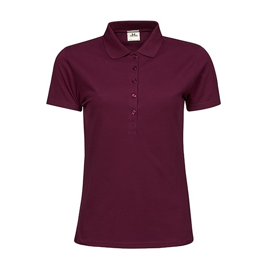 Damskie polo slim TJ145 - Wine