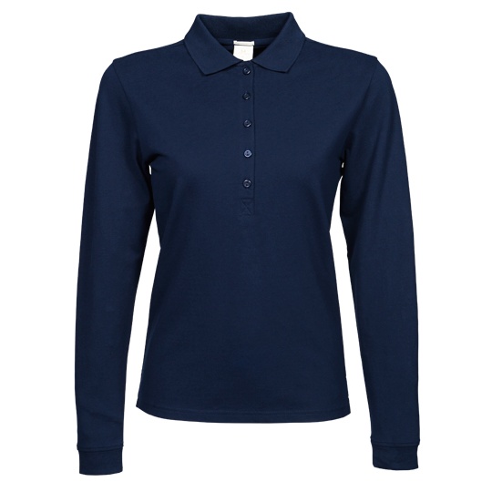 Damskie polo slim TJ146 - Navy