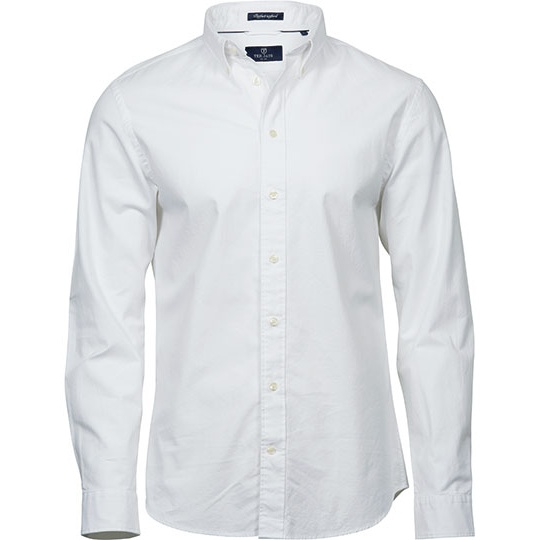Koszula Meska Dopasowana Oxford Stretch TJ4000 - White