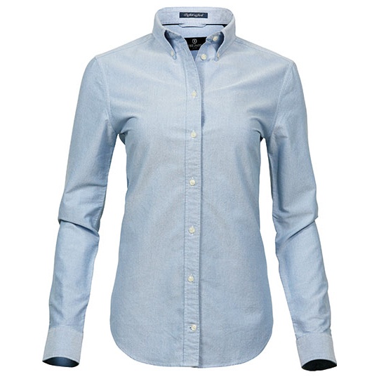 Koszula Damska Dopasowana Oxford TJ4001 - Light Blue