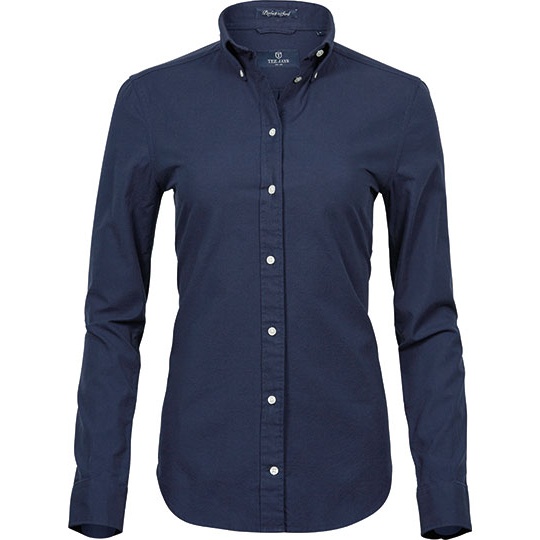 Koszula Damska Dopasowana Oxford TJ4001 - Navy